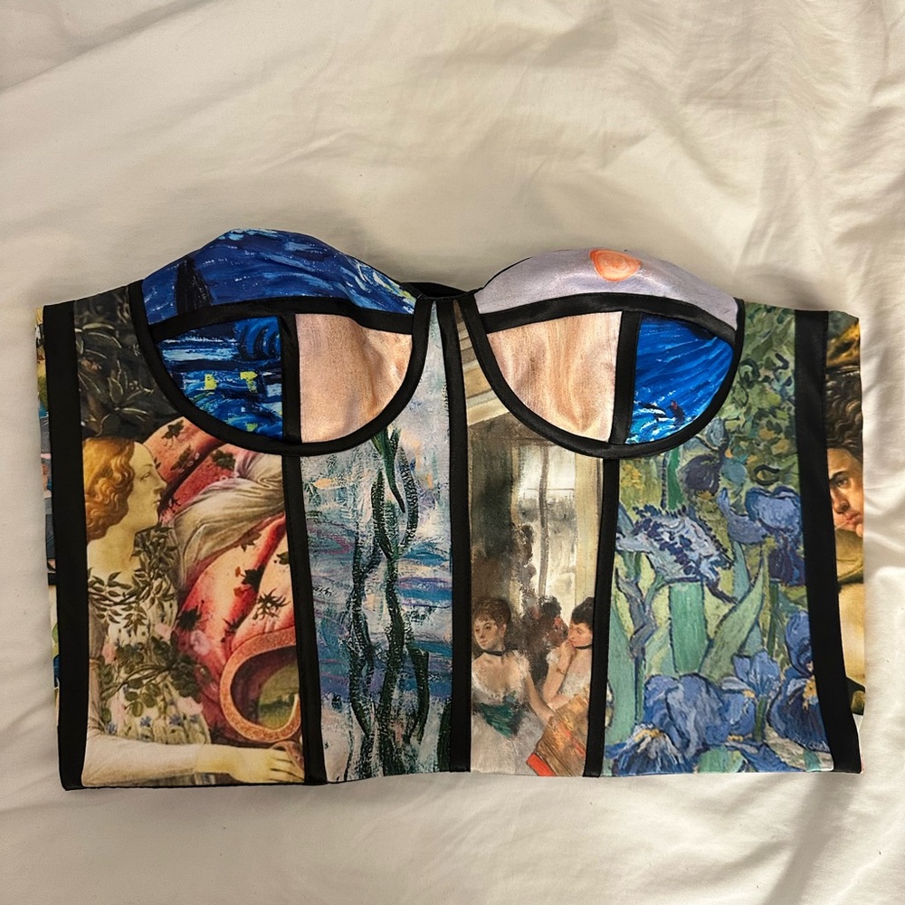 Artistic Print Women's Crop Top